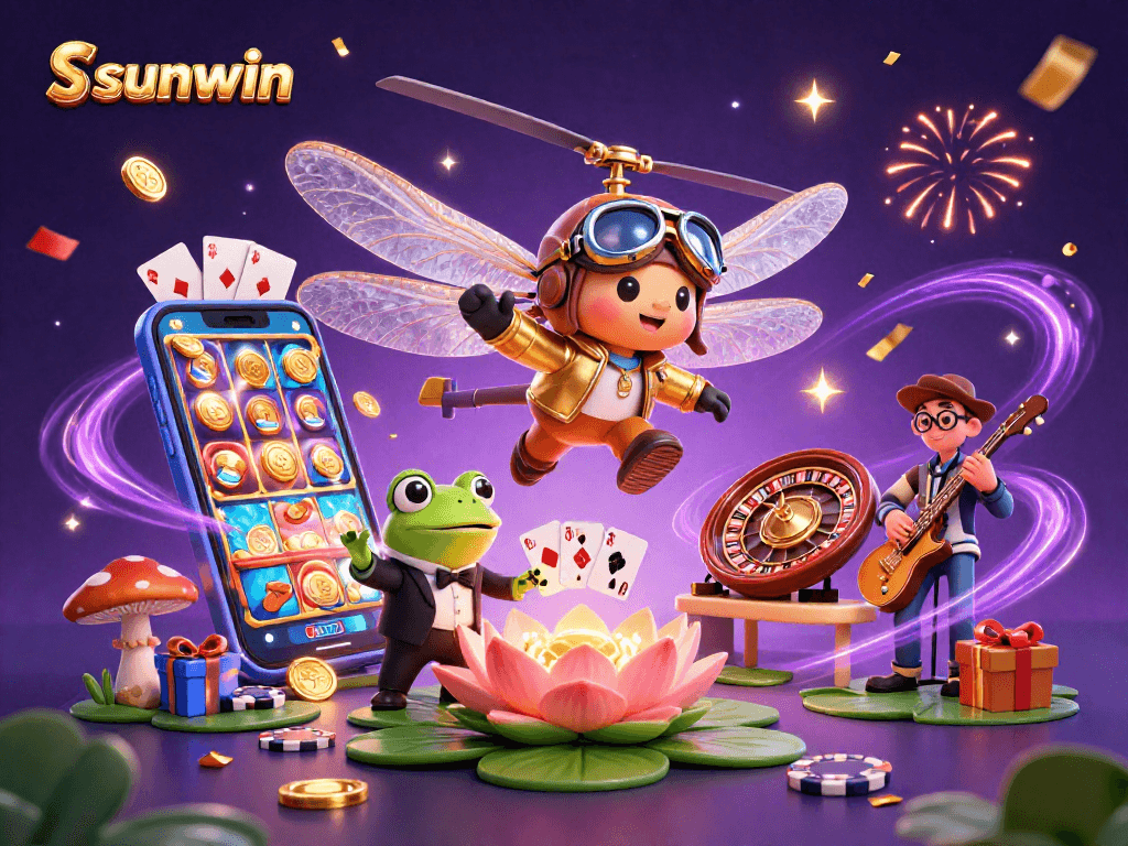 Experience thrilling gaming adventures at sunwin with vibrant visuals and dynamic casino elements.