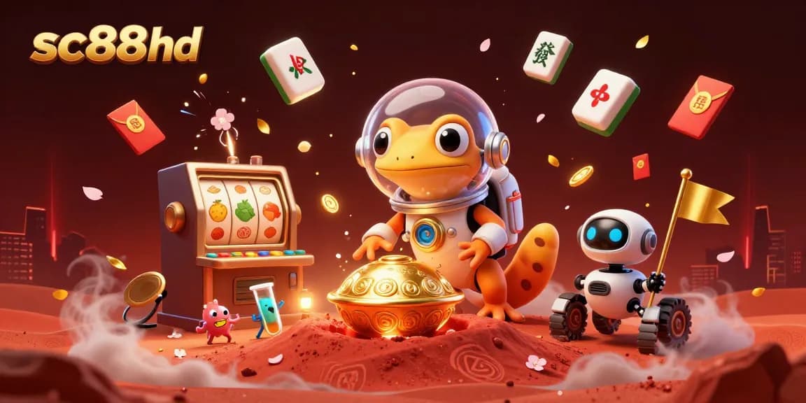 Engage in thrilling adventures at sc88hd while the Martian gecko discovers a hidden casino.