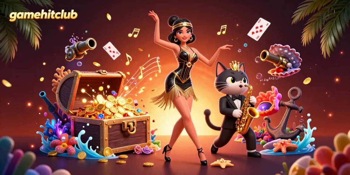 Watch the thrilling gamehitclub experience with dynamic characters and vibrant casino elements.