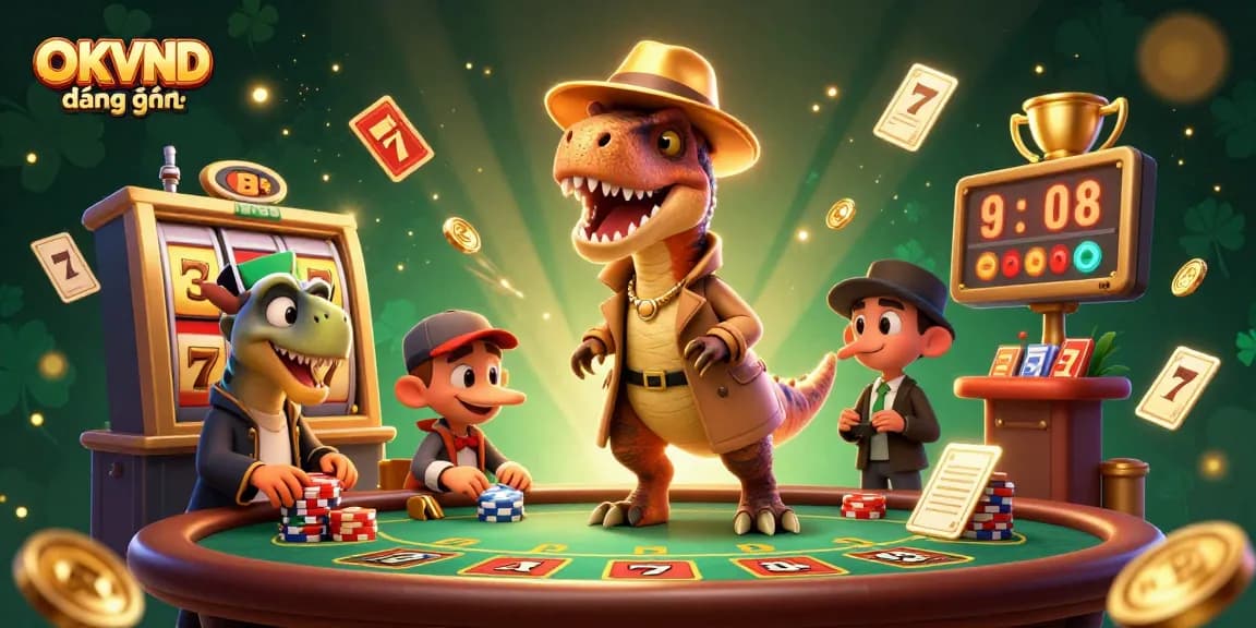 Engage with the thrilling OKVND đăng nhập experience at the blackjack table with 3D casino characters.
