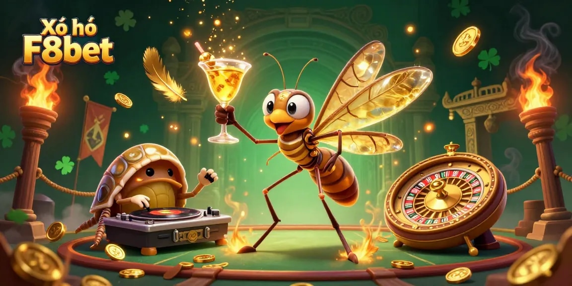 Play Xổ số F8bet with excitement—freeze time with a unique lottery mascot and thrilling casino elements!