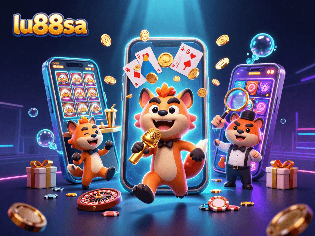 Experience laughter and excitement at lu88sa's comedy casino with hyenas performing hilarious acts.