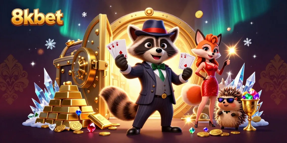 Experience thrilling gaming action at 8xbet with charismatic characters amid sparkling treasures.