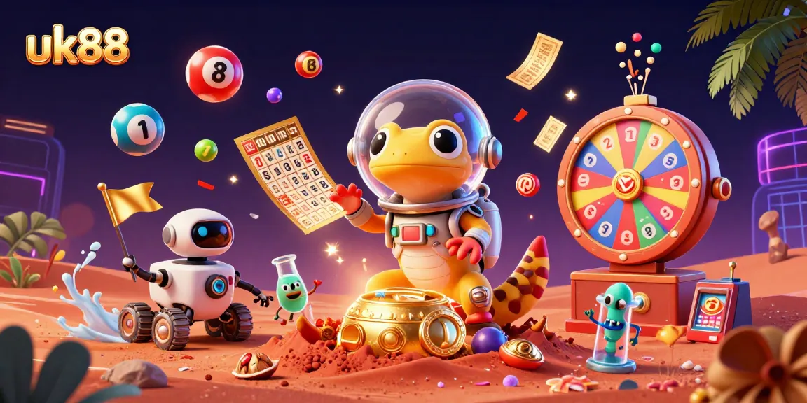 Experience thrilling gambling fun with the vibrant uk88 casino adventure illustration.