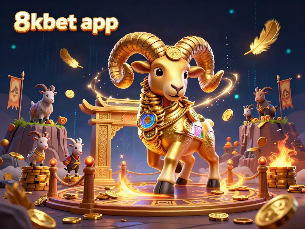 Experience the thrill of 8xbet app with a dynamic scene featuring our bold 3D ram charging towards victory.