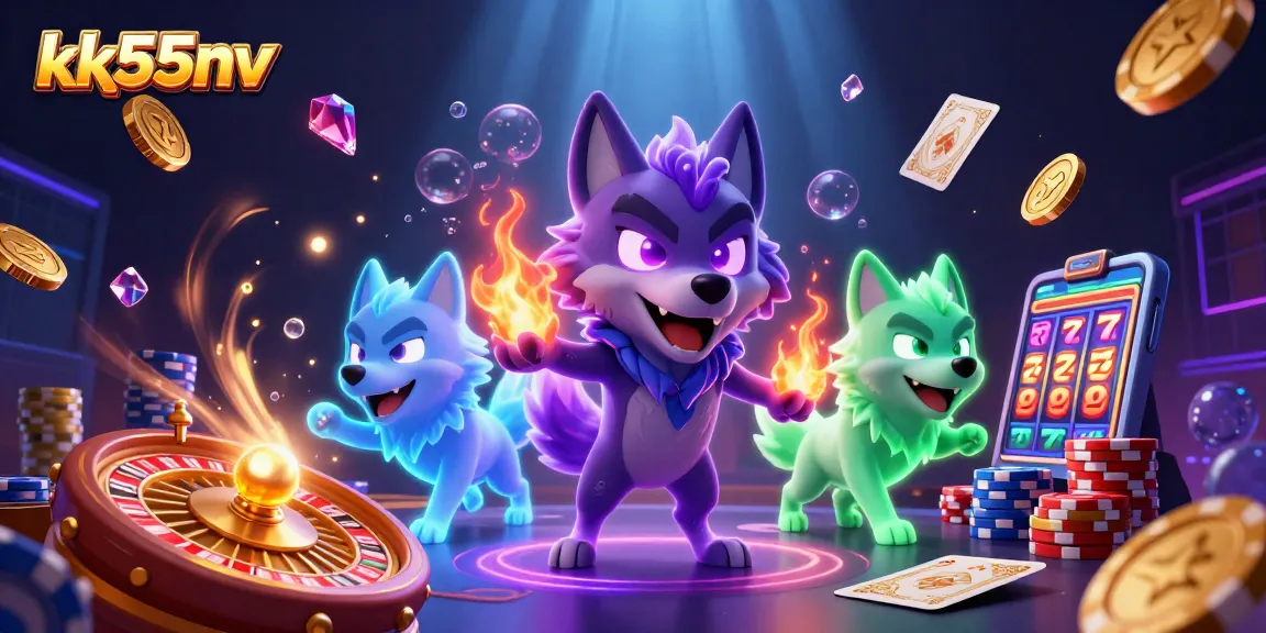 Engage in thrilling gameplay at kk55nv with vibrant casino elements and immersive characters.