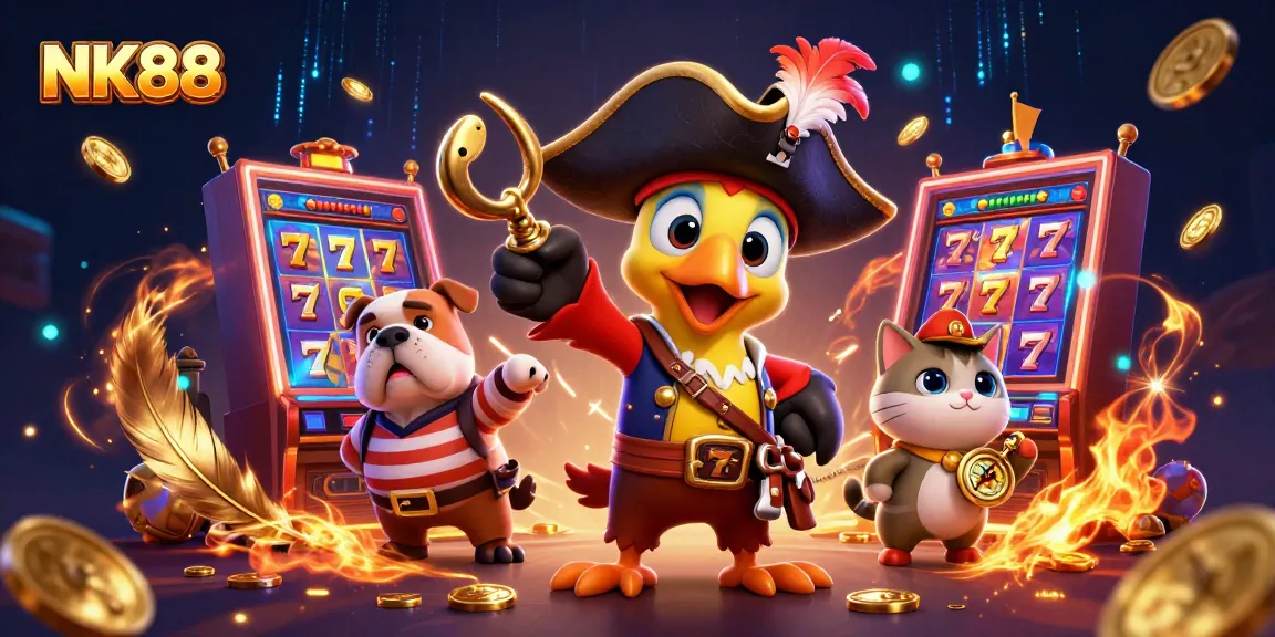Spin the reels on NK88 with our vibrant pirate-themed slot adventure filled with winnings.