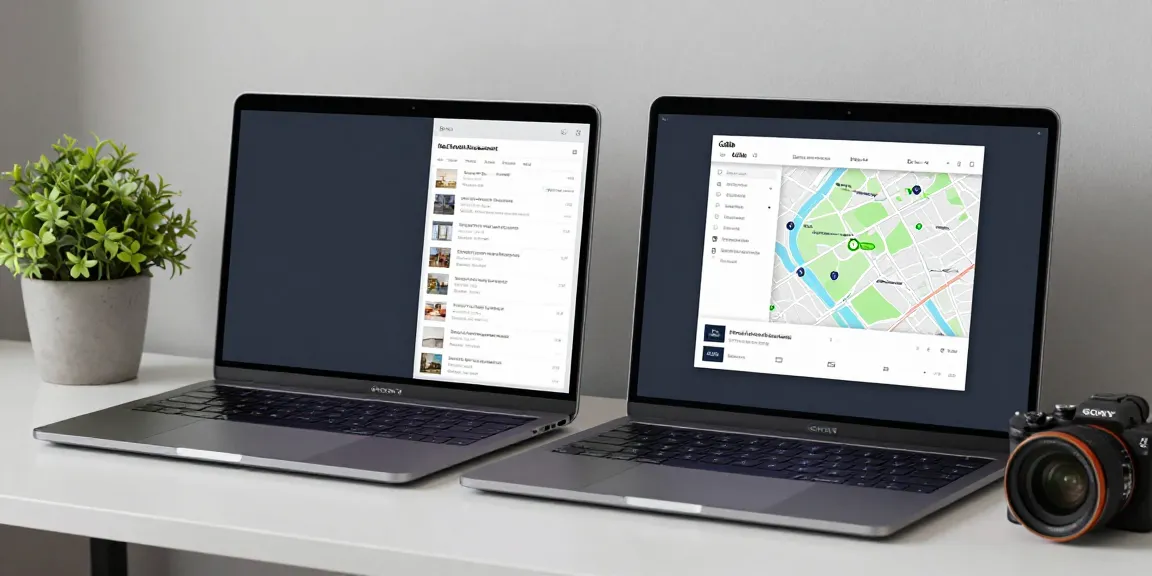 Immobilienmakler Celle bei der Nutzung fortschrittlicher Softwarelösungen zur Immobilienverwaltung und Analyse.