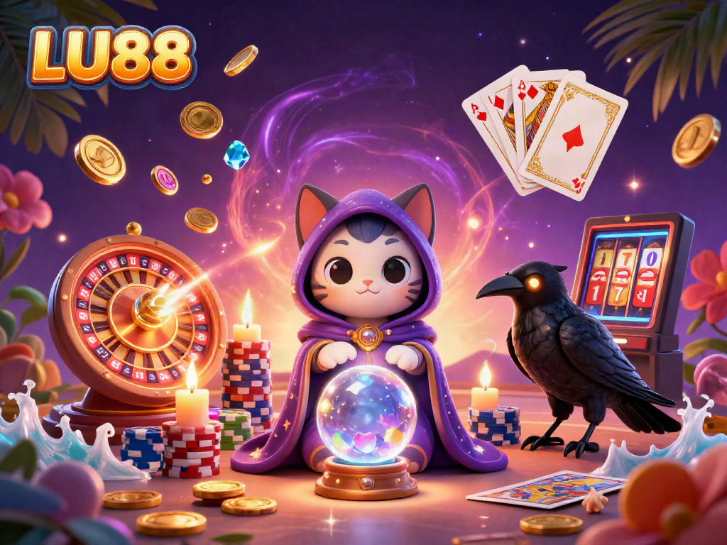 Experience thrilling wins at LU88 with vibrant casino adventures, showcasing a mystic atmosphere.