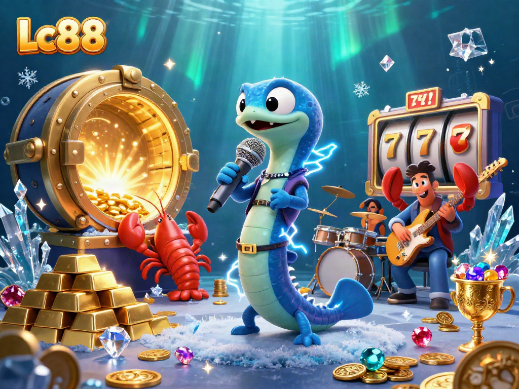 Experience Lc88 online casino magic with a vibrant underwater scene featuring dazzling treasures.