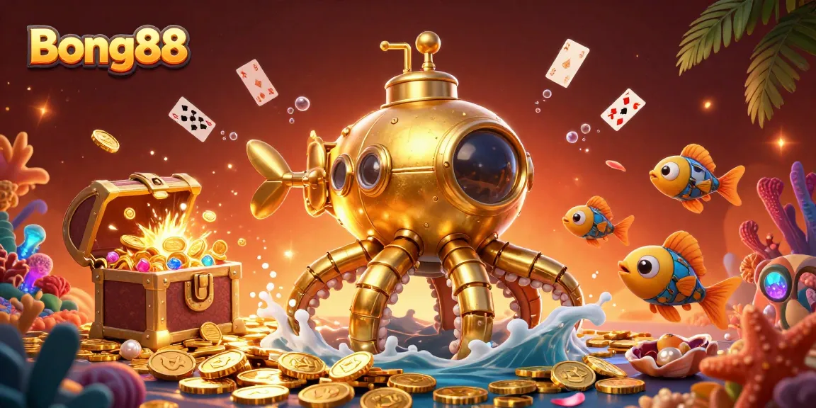 Bong88 offers an exciting experience with fish-themed gaming in a vibrant, treasure-filled underwater world.