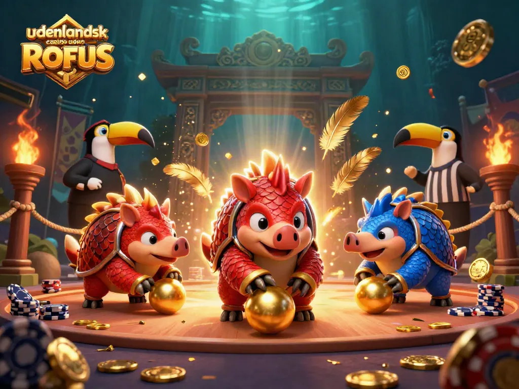 Experience the excitement of udenlandsk casino uden ROFUS with this lively 3D pangolins gaming scene.