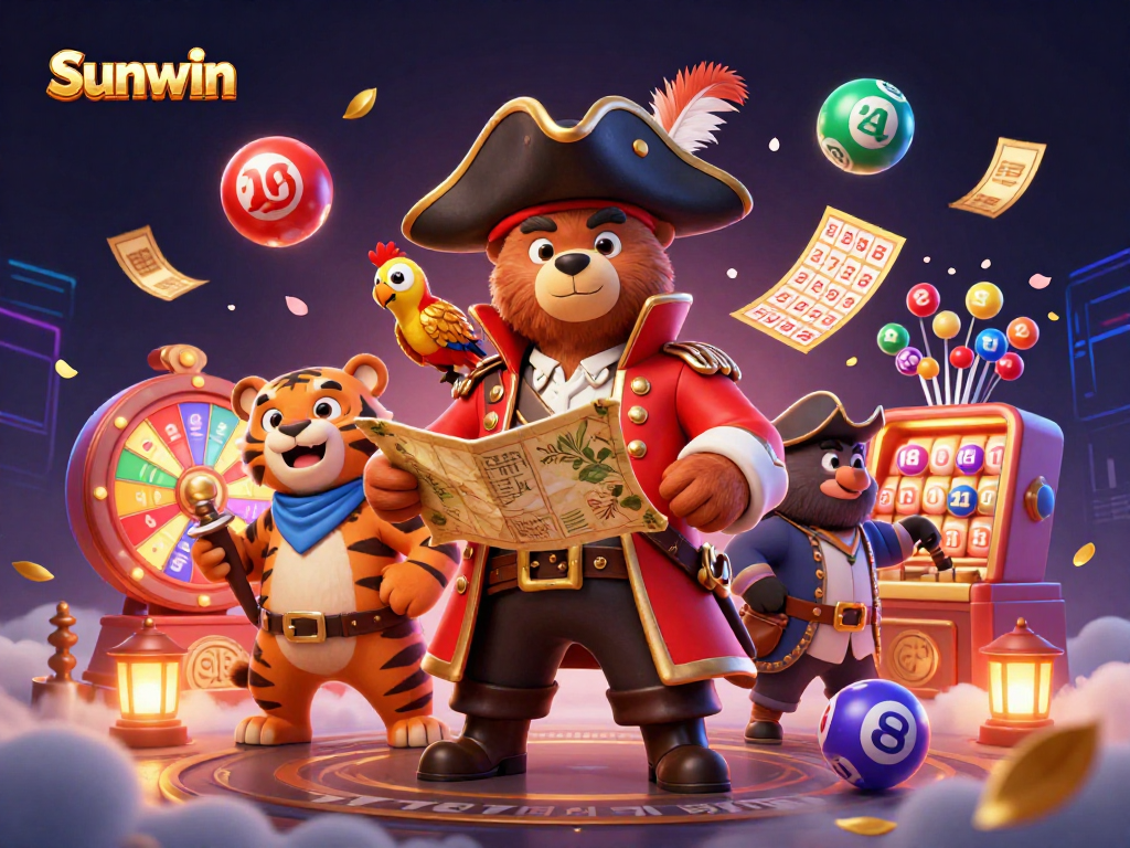 Win big at Sunwin with dynamic gaming action and vibrant lottery elements all around.