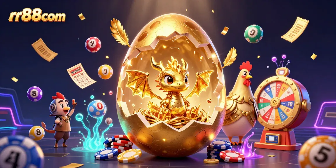 Engage with thrilling games at rr88com featuring a golden dragon and poker chips in a vibrant atmosphere.