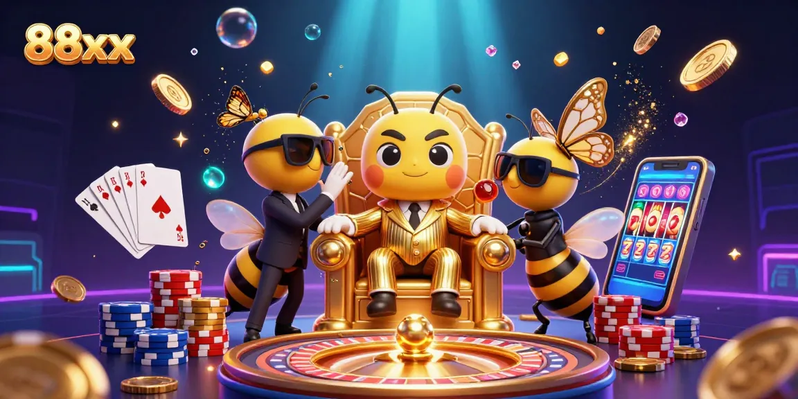 Experience thrilling gameplay at 88xx with vibrant casino elements and a cartoon mob boss