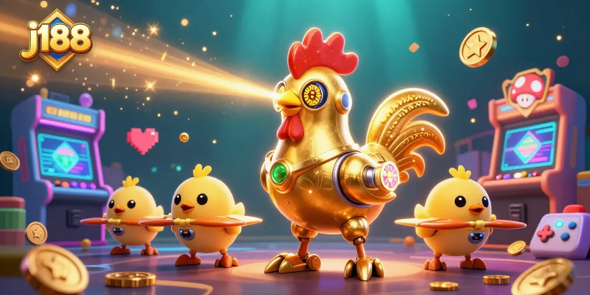 j188 supercharges gameplay with vibrant characters in an action-packed arcade casino scene